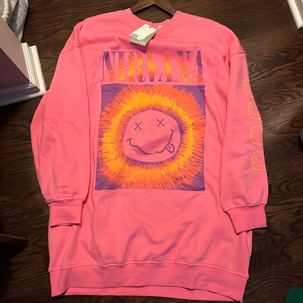 Nirvana sweatshirt.